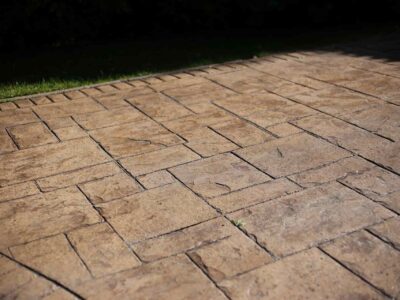 Whitwick patterned concrete driveway